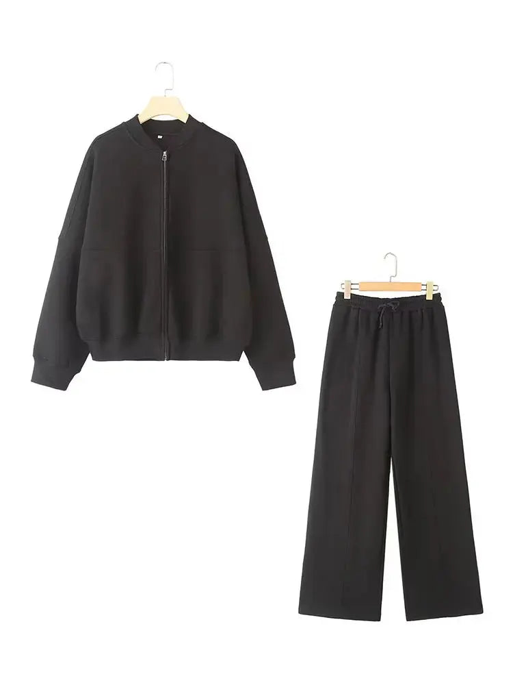 Zip Jacket Pants Set