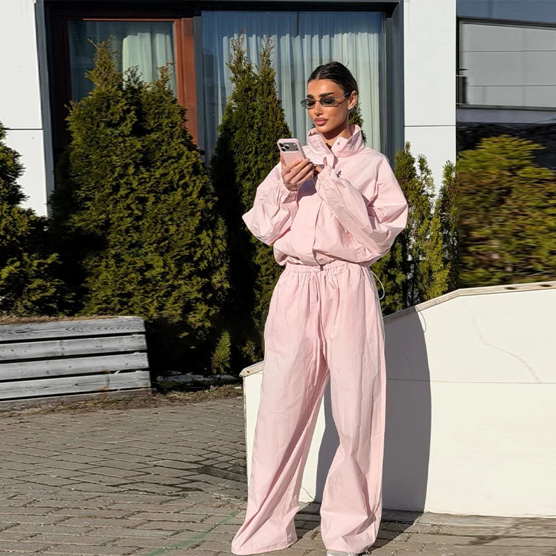 Windbreaker Pants Set