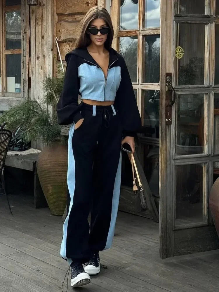Wide Leg Hoodie Set