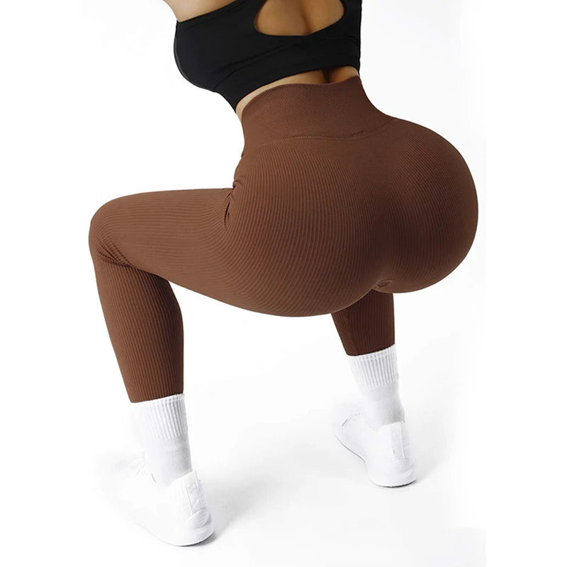 High-Waist Ribbed Legging