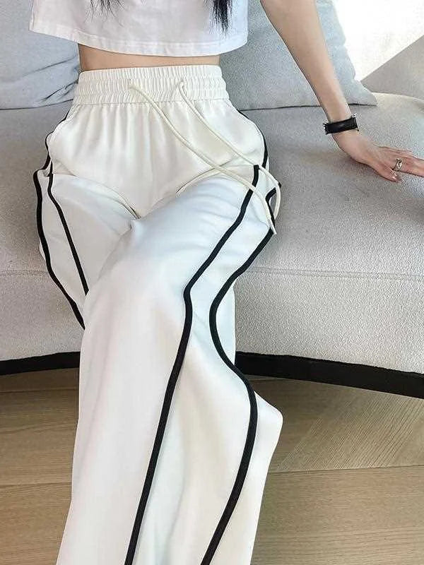 Stripe Wide Leg Pants