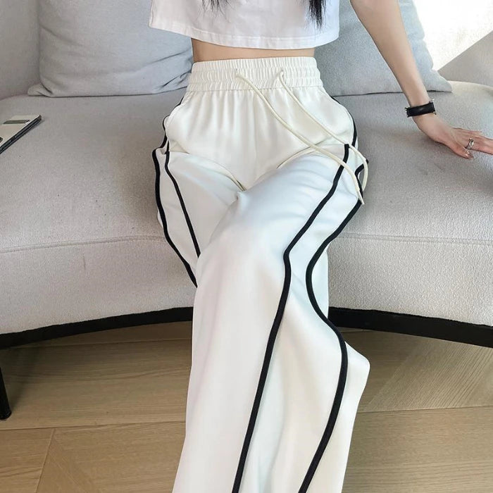Stripe Wide Leg Pants