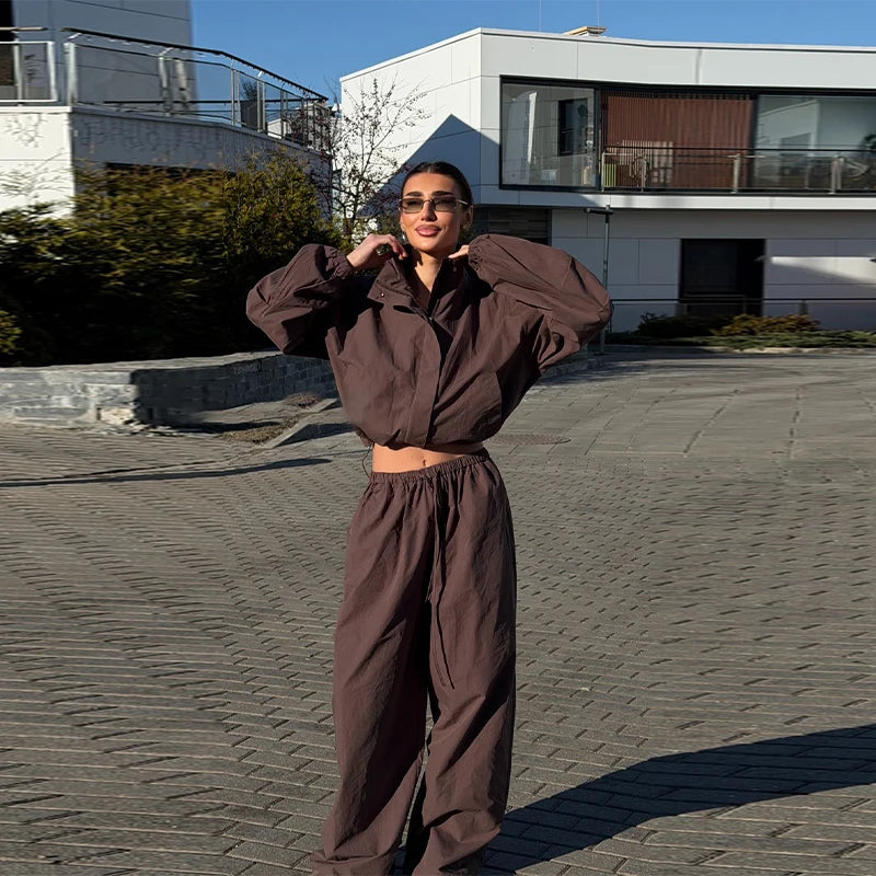 Windbreaker Pants Set