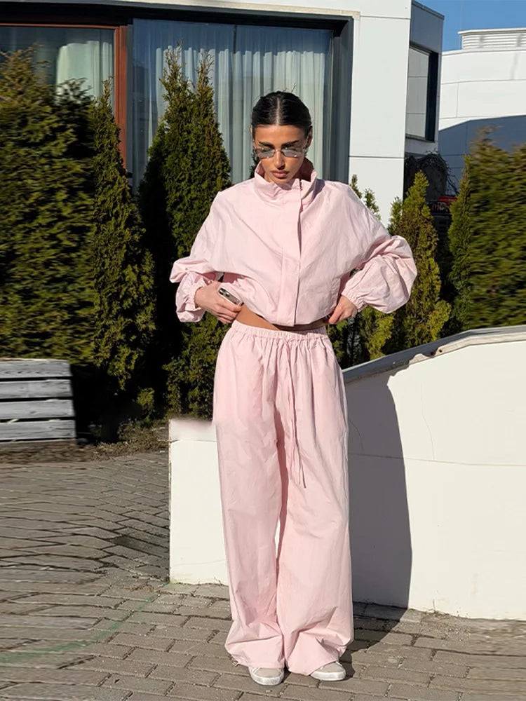 Windbreaker Pants Set