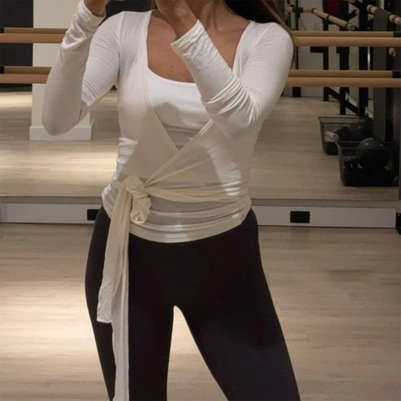 Cross Wrap Crop Top