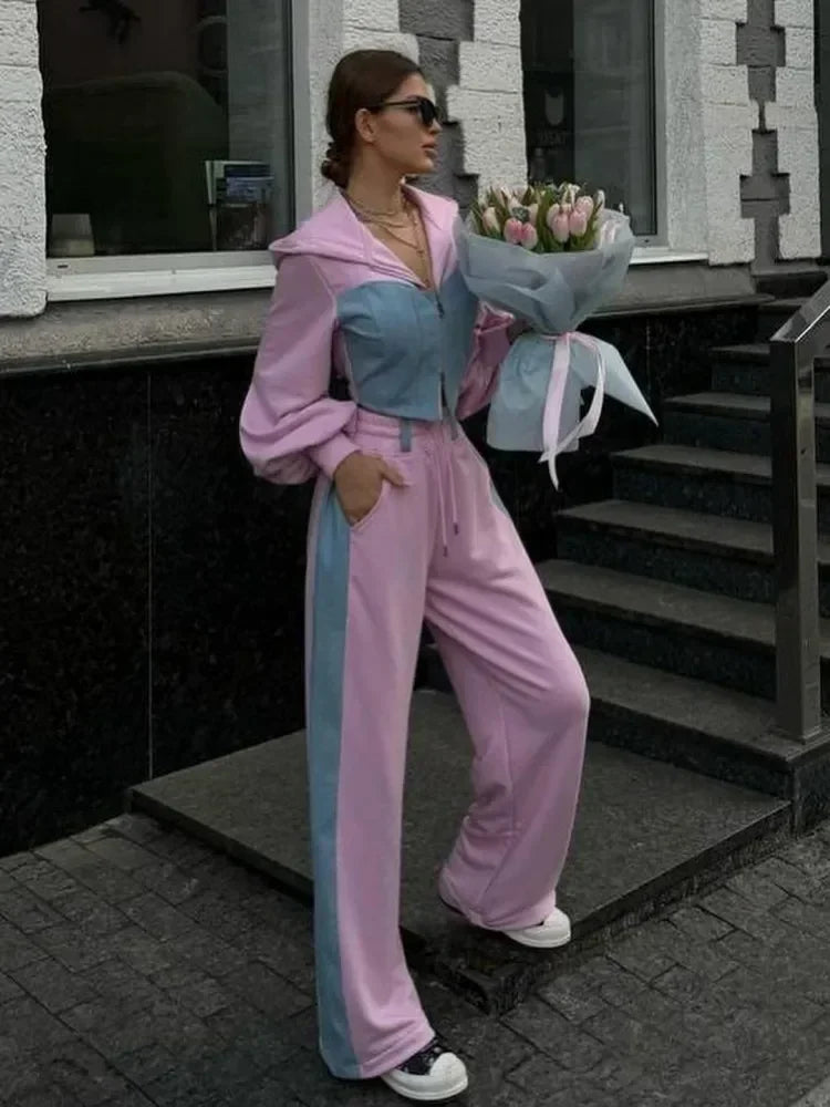 Wide Leg Hoodie Set