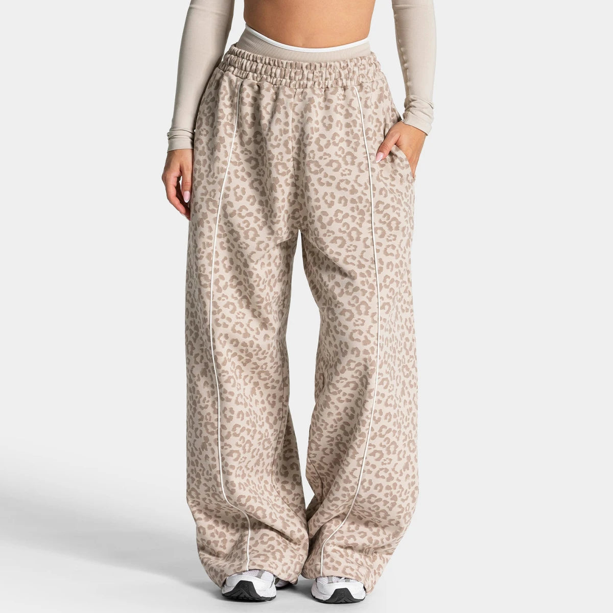 Leopard Flare Pants