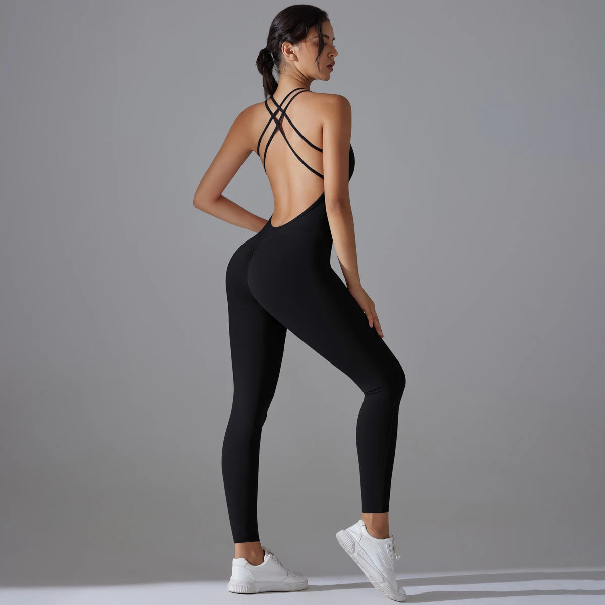 Backless Scrunch Jumpsuit