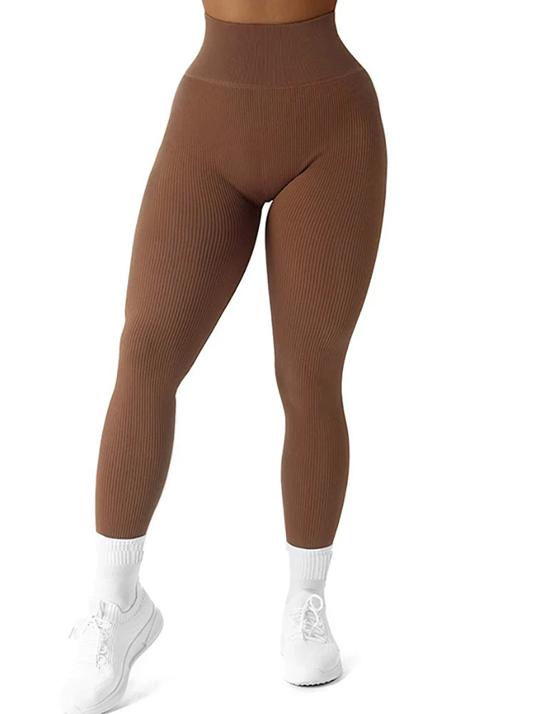 High-Waist Ribbed Legging