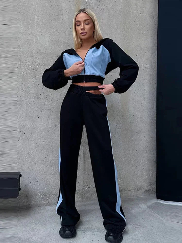 Wide Leg Hoodie Set