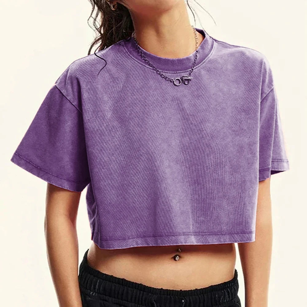 Cotton Active Crop Tee