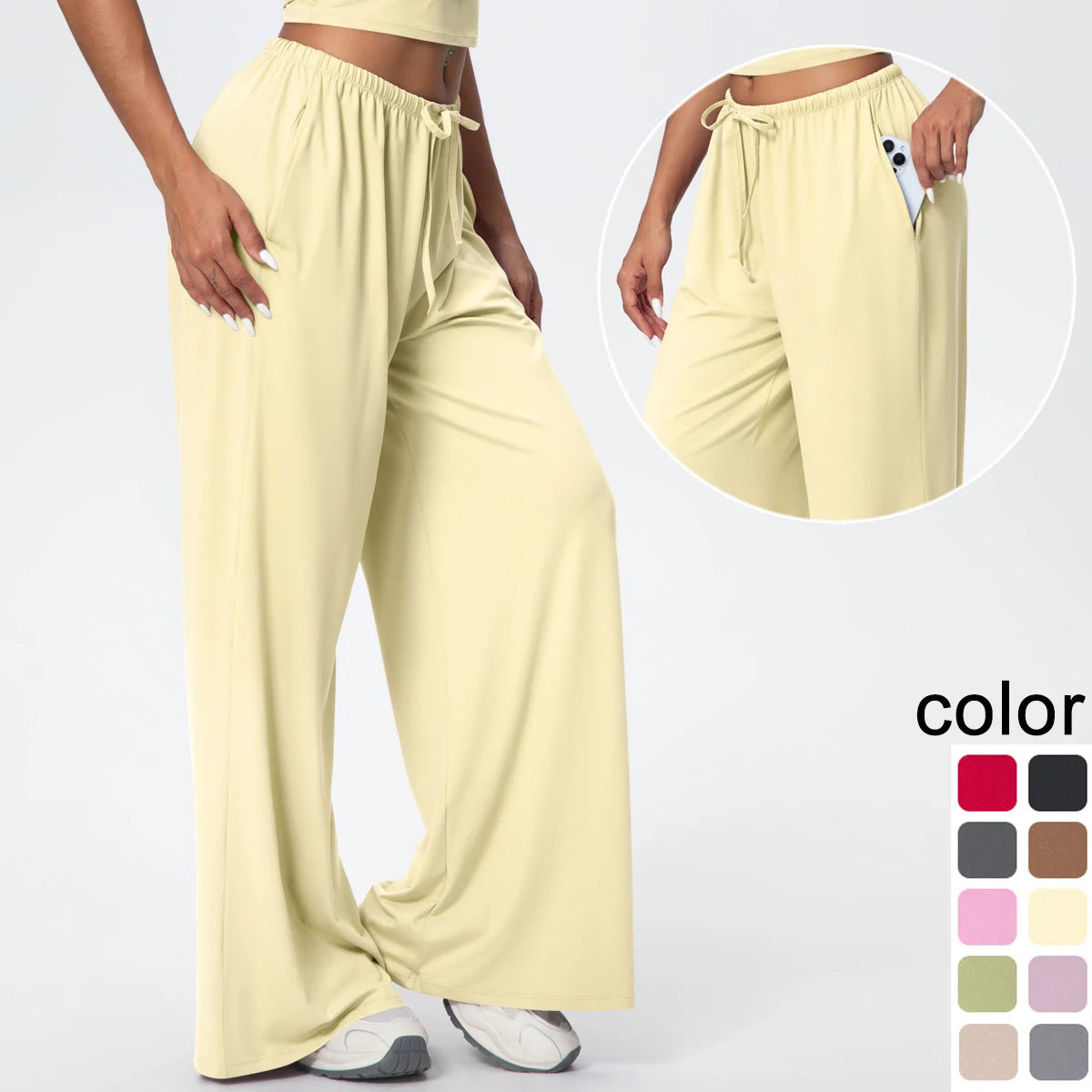 Loose Fit Wide Pants