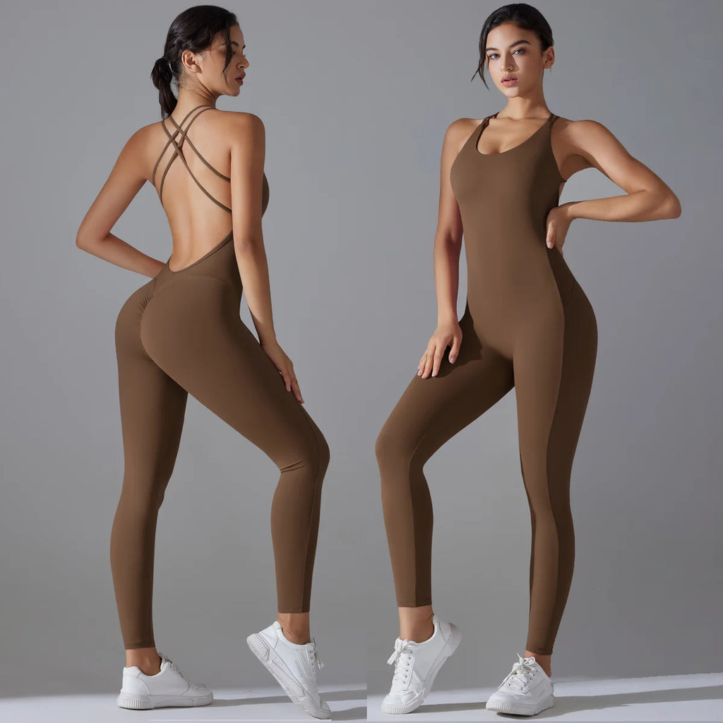 Backless Scrunch Jumpsuit