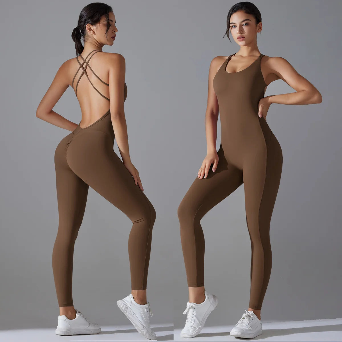 Backless Scrunch Jumpsuit