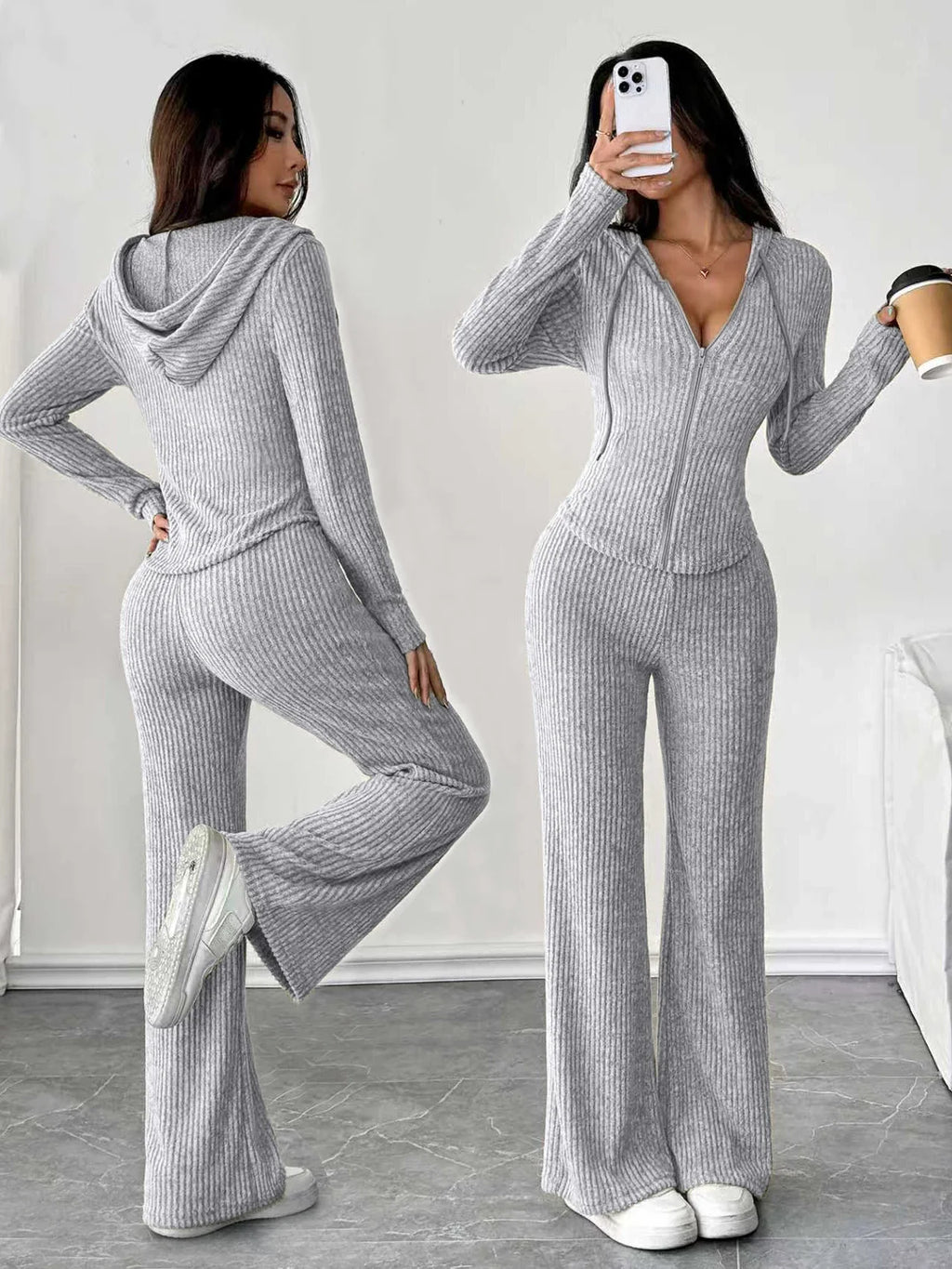 Sculpt Zip Hoodie Set