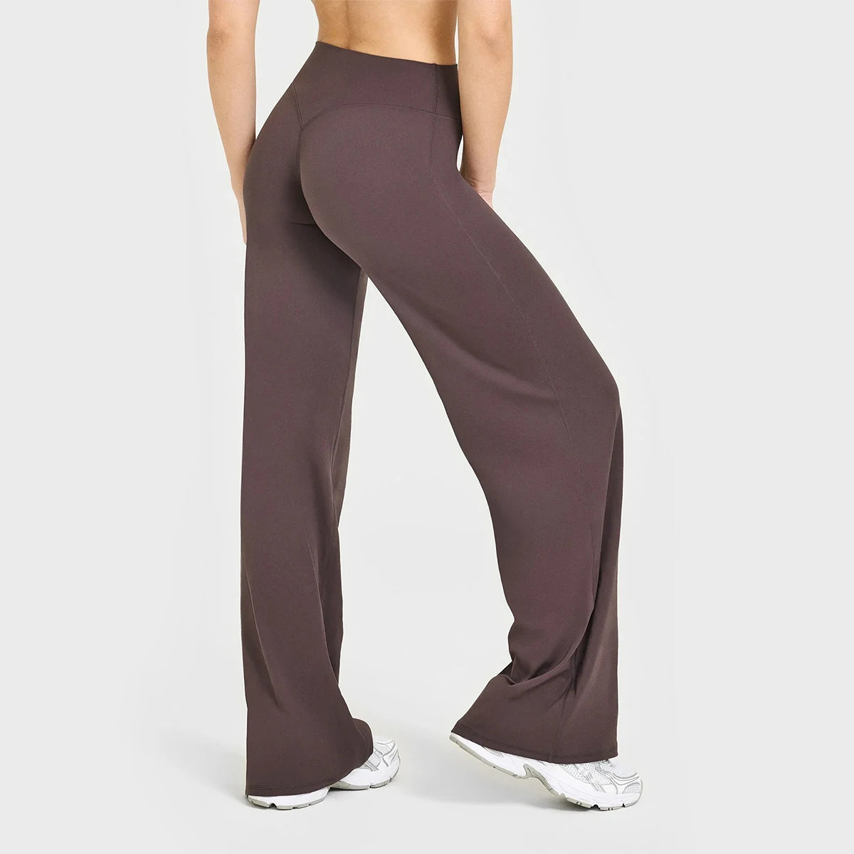 Mid Waist Straight Pants