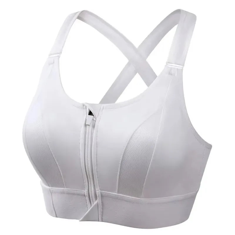 Shockproof Zip Sports Bra