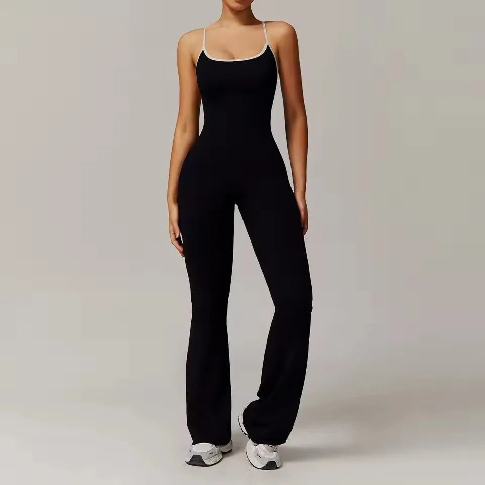 V Back Sport Jumpsuit