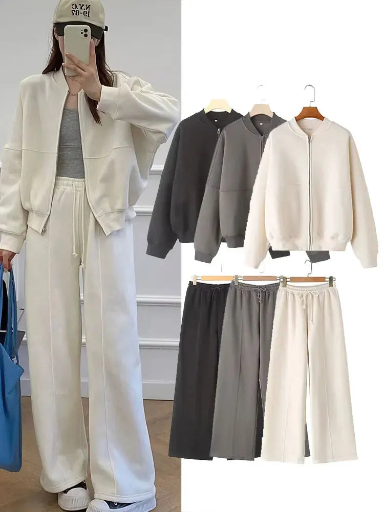 Zip Jacket Pants Set