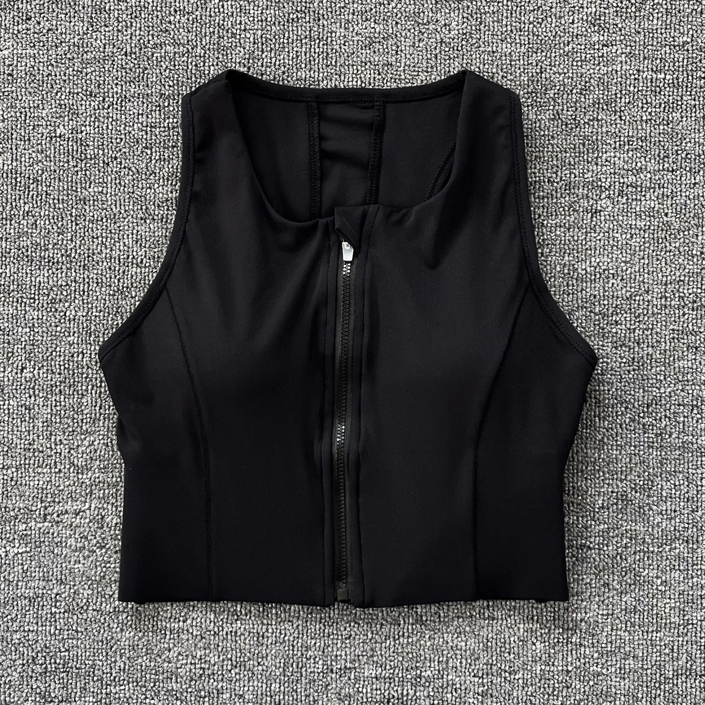 Zip Front Sports Bra