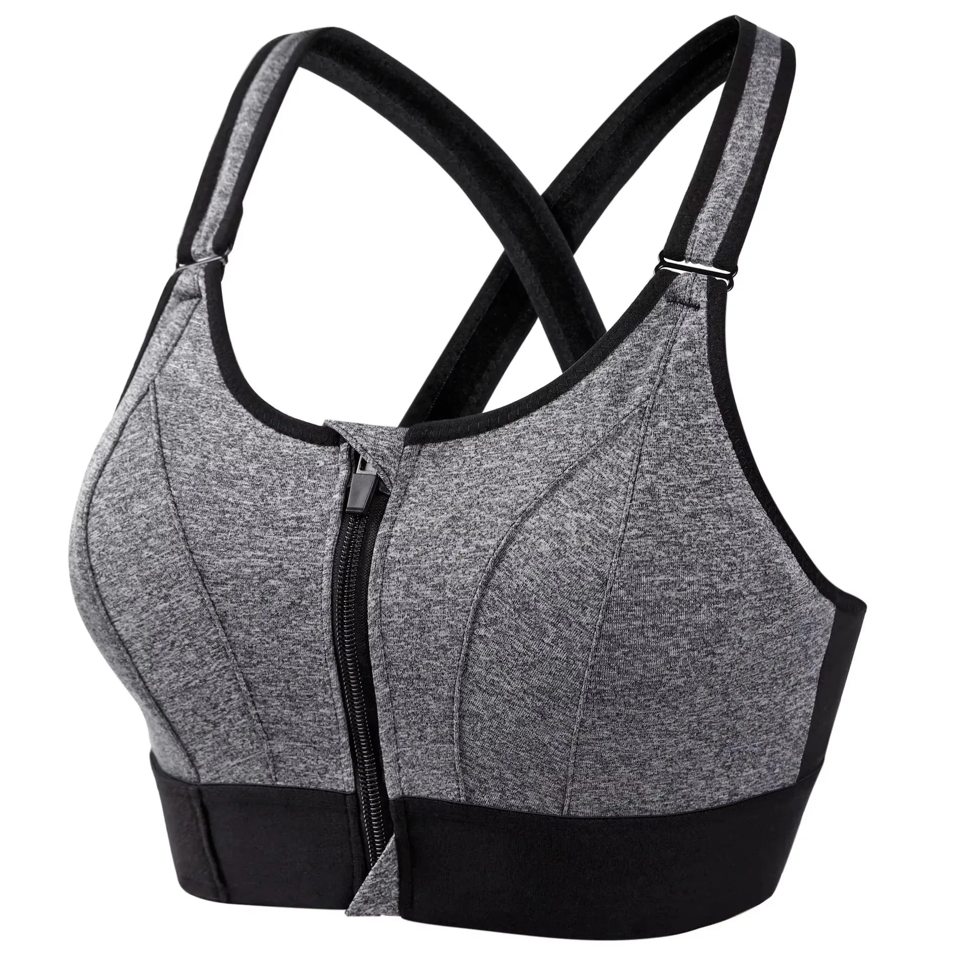 Shockproof Zip Sports Bra