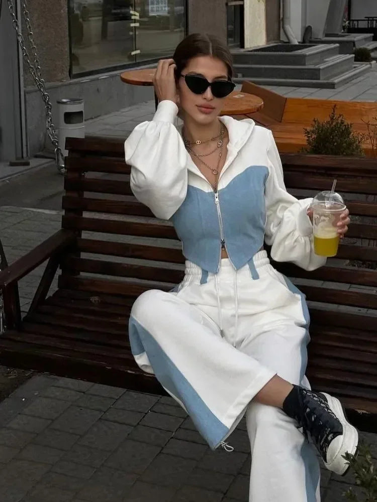 Wide Leg Hoodie Set