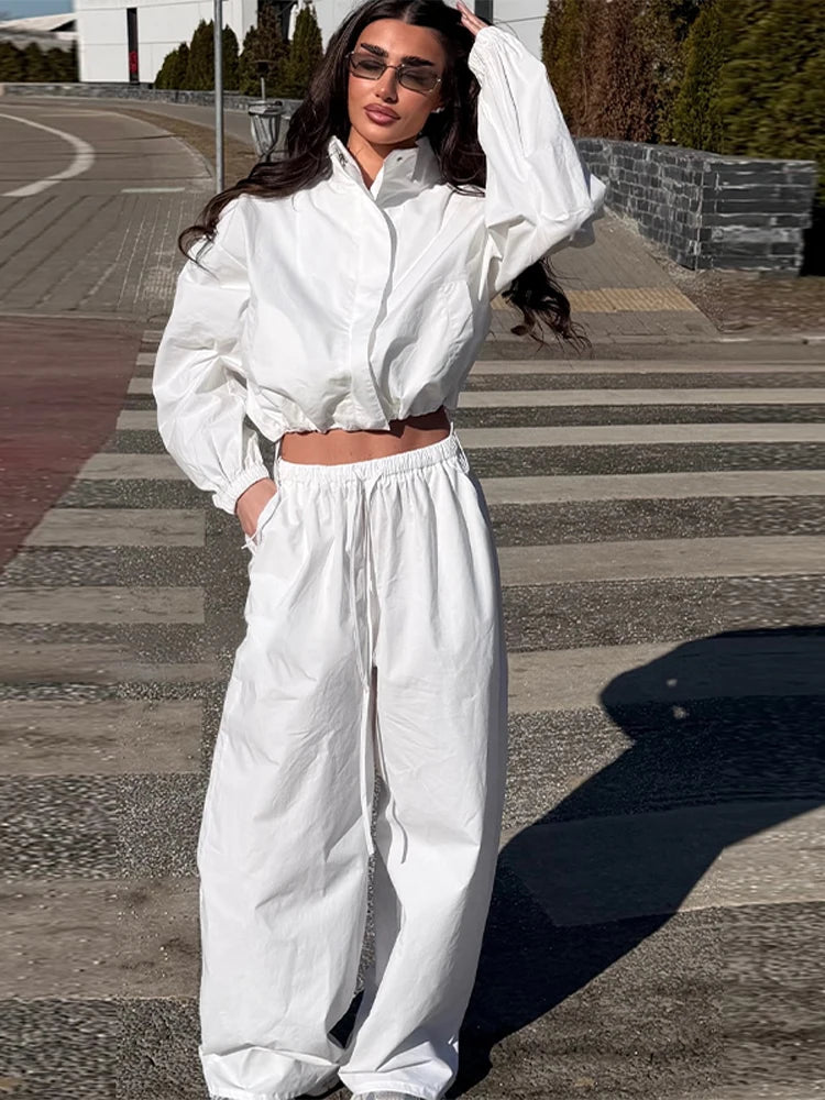 Windbreaker Pants Set