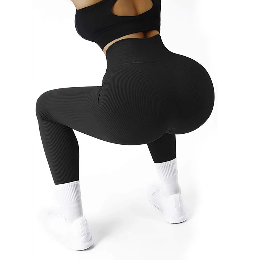High-Waist Ribbed Legging