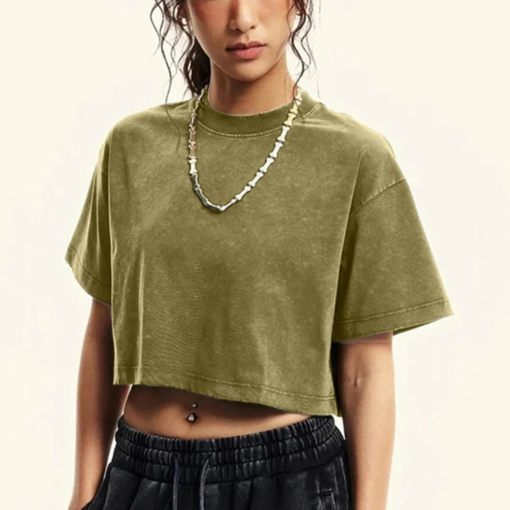 Cotton Active Crop Tee